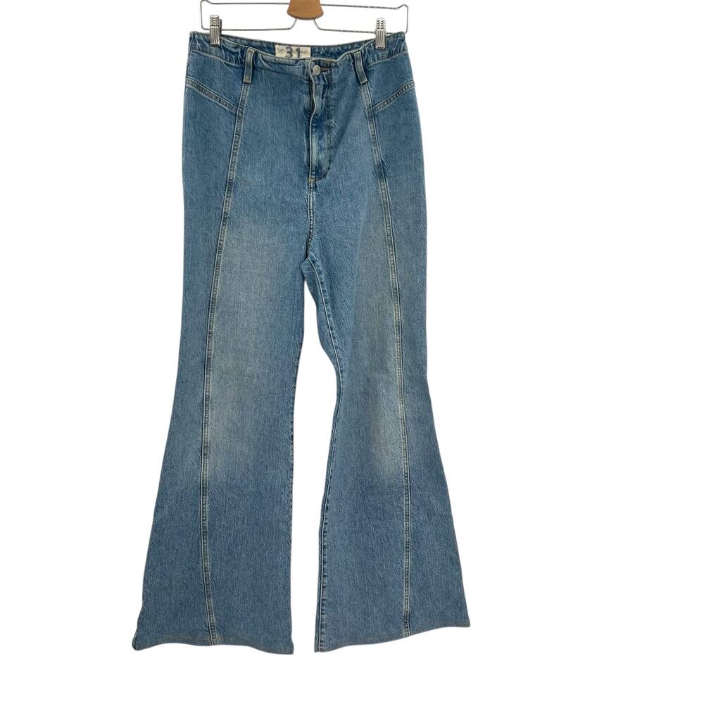 Free People‎ We the Free Florence Flare Jeans High Rise Size 31 - Picture 2 of 13